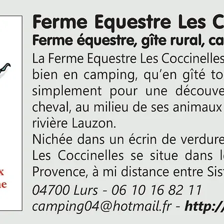 1 Ferme Equestre Les Coccinelles Lurs